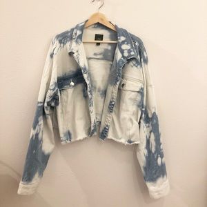 Wild Fable Cropped Denim Jacket Stonewashed XL